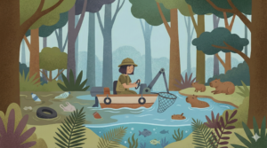 Jogo de limpeza do rio