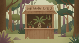 Jogo de plantas nativas: lojinha da floresta